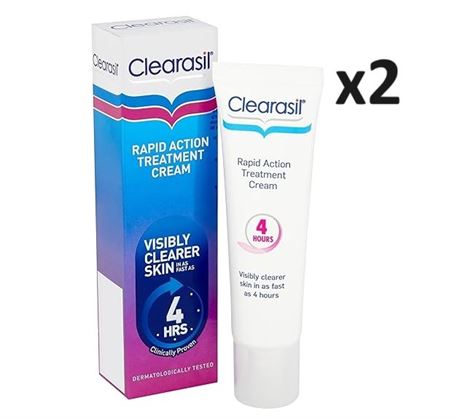 PACK OF 2 Clearasil Ultra Rapid Action Treatment
