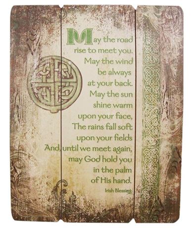 Autom Irish Blessing Wood Pallet Sign Wall Plaque, 15 Inch