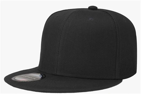 Classic Snapback Hat Cap Hip Hop Style Flat Bill Blank Solid Color Adjustable Si