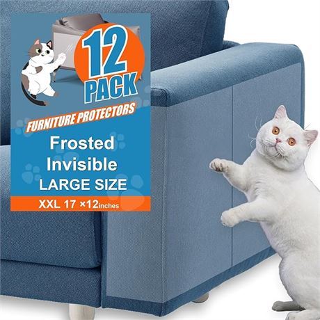 12 Pack, Large Size 17x12 in - CANWUPON Anti Cat Scratch Furniture Protector - C