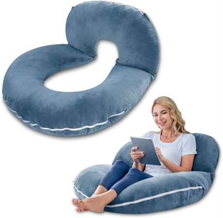 INSEN Reading Pillow, Back Pillow for Sitting in Bed for Reading, Nurse & Relax,