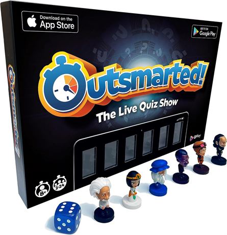 OUTSMARTED! The Live Family Quiz Show Board Game | Ages 8+ | Trivia Game for Kid