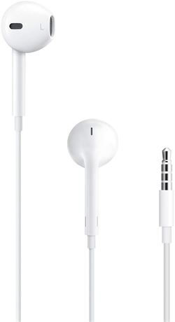 Apple EarPods Headphones with 3.5mm Plug. Microphone with Built-in Remote to Con