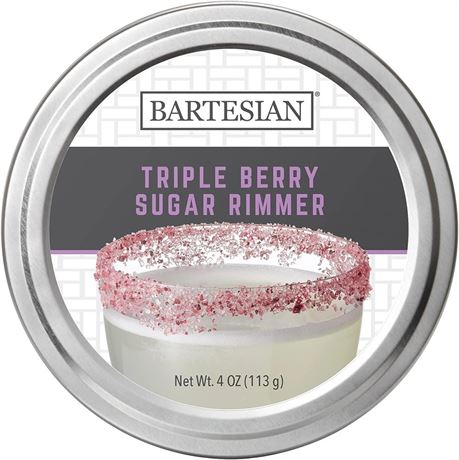 Bartesian Triple Berry Sugar Cocktail Glass Rimmer - Cocktails Glasses Sweet Ri