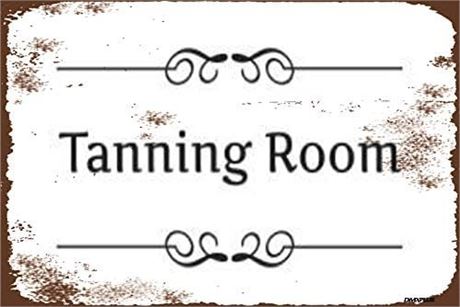 Metal Home Decor Sign Tanning Room Beer Sign Funny Fun