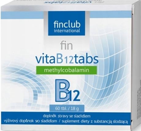 Finclub Fin VitaB12tabs dietary supplement - See Description