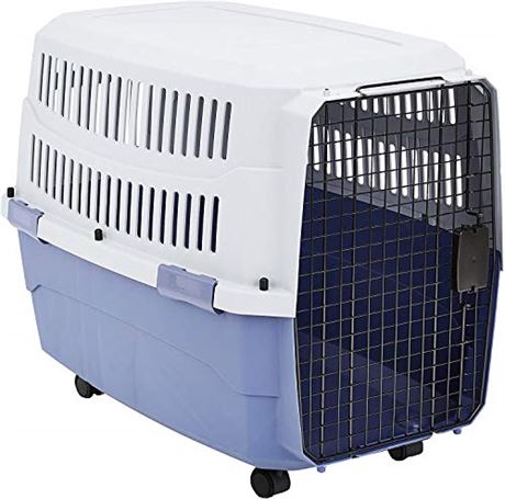 Amazon Basics Pet Carrier Kennel with Plastic Ventilation, 40-Inch