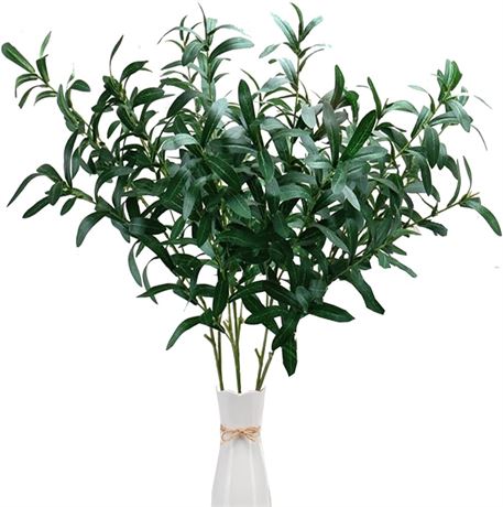 Toprooms 3pcs Olive Branches for Vases,37.4Inch Faux Stems Olive Tree Branches with Lifelike Olives, Tall Artificial Greenery Stems Decor for Vase Decor Home Office Decor (3pcs Olive Branches)