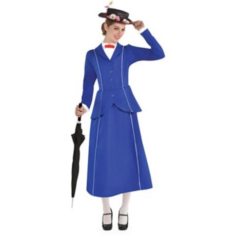Size XL 14-16, Adult Women's Womens Mary Poppins Costume Size XL Halloween