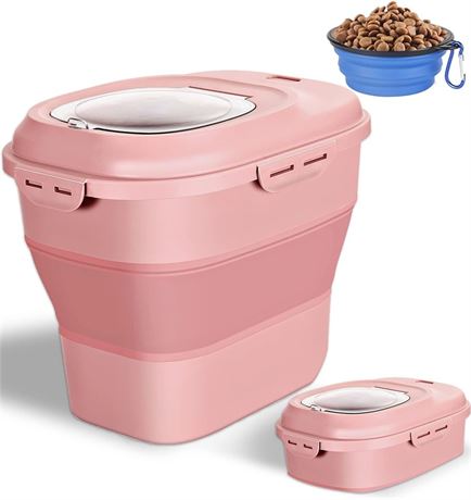 Dog Food Storage Container Pet Cereal Cat with Lids