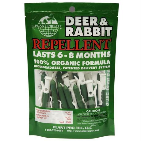 Deer and Rabbit Repellents Garlic Oil Dispensers,Gree...