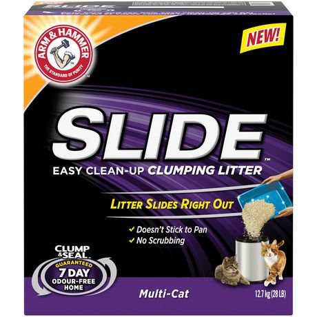 12.7kg (28lb) - ARM & HAMMER Litter Clump & Seal Slide Clumping Clay Cat Litter