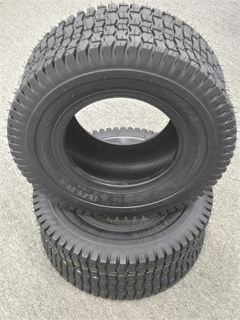 (2 Pack) 16x6.50-8 Lawnmower Tubeless Tire, 16x6.5-8 for Tractor Riding Lawnmowe