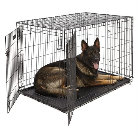 MidWest Homes for Pets Double Door ICrate Metal Dog Crate 48