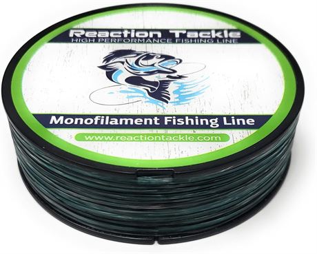Reaction Tackle Monofilament Fishing Line- Strong and Abrasion-Resistant Nylon M
