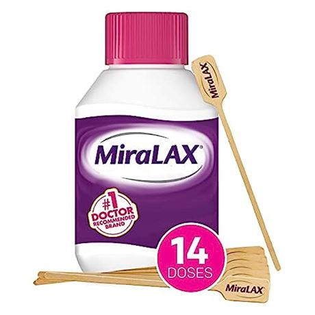 MiraLAX Gentle Constipation Relief Laxative Powder with Stirrer,  8.3 OZ