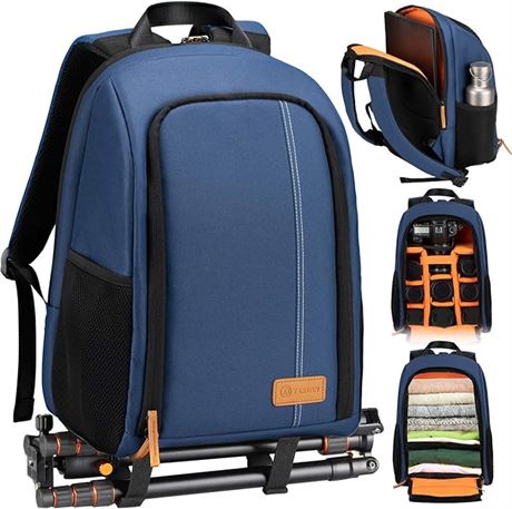 TARION Camera Backpack Waterproof Camera Bag Large Capacity Camera Case with 15