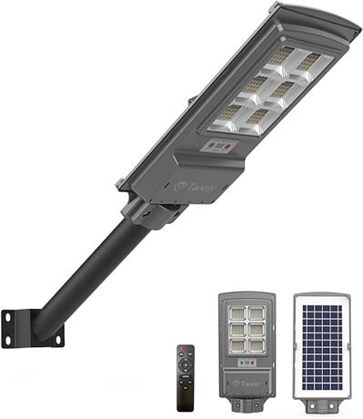600W Solar Street Light Outdoor, LED Solar Flood Light Dusk to Dawn