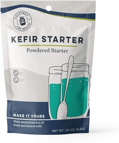 EXP 08/2024 20Cultures for Health Kefir Starter Culture | 8 Packets Free..