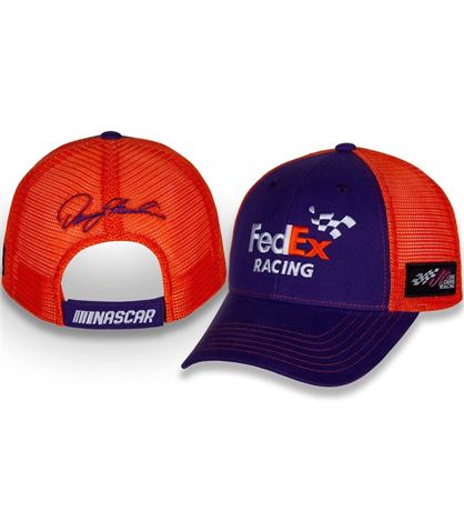 Checkered Flag Sports Denny Hamlin #11 2023 NASCAR FedEx Sponsor Orange Adjustab