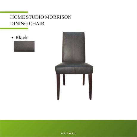 Home Studio Morrison Dining Chair-1PC, BLACK