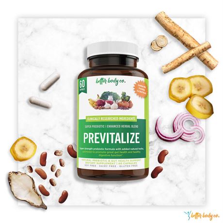 Better Body Co. Previtalize Prebiotics | 60 Capsules