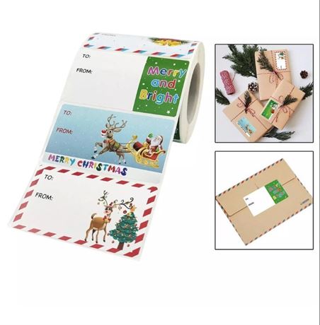 Christmas Gift Tag Stickers 500Pcs