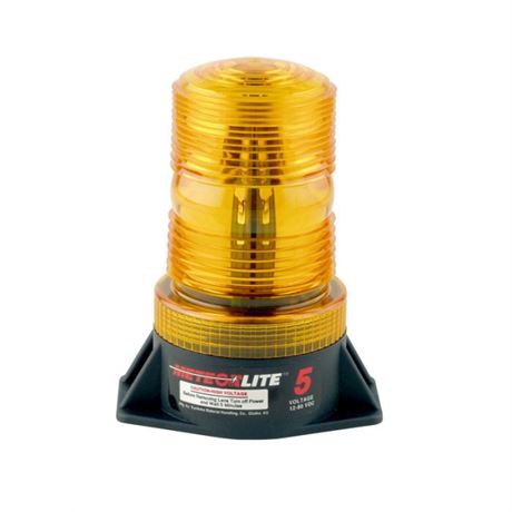 LED STROBE LIGHT 12-80V AMBER PERMANENT MOUNT