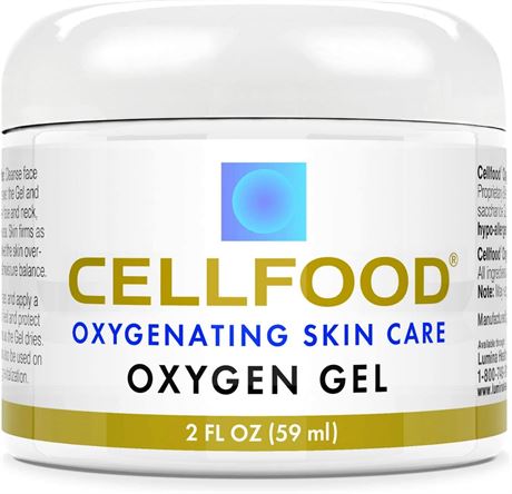 2 fl oz (59 ml) Jar - Health Life Cellfood Skin Care Oxygen Gel, EXP. 11/2025