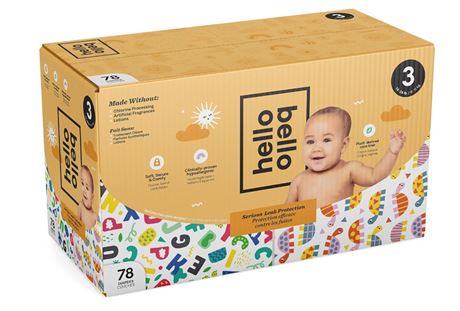 Sz: 3 Hello Bello Disposable Diapers