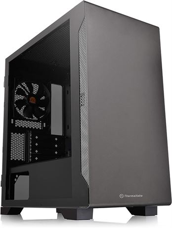 Thermaltake S100 Tempered Glass Black Edition Micro-ATX Mini-Tower Computer Case