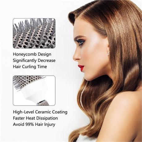 Round Brush Set for Blow Drying Curling