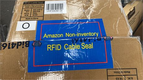 PACK of 100 RFID Tamper Evident Security Cable Seal Tag Yellow HM-UHF-C PAC99172