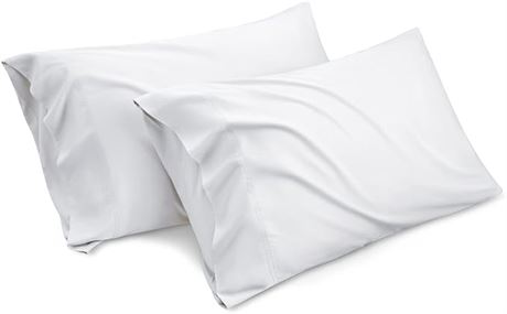 2 Pack, 20x30 Inches - Bedsure Cooling Pillow Case Queen Size Rayon Made from Ba