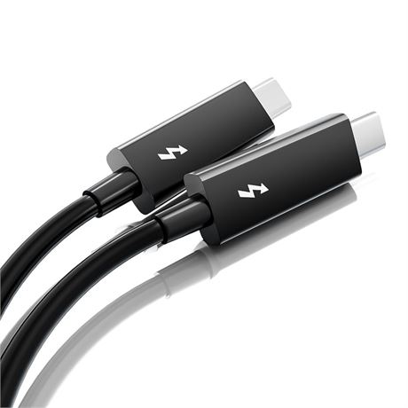 [Intel Certified] Thunderbolt 2 Cable 9.8ft/0.7m, 20Gpbs,100W/5A Charging, Durab