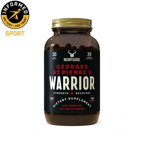 WARRIOR 500mg / 180 capsules  Maximize Your Performance, Strength & Recovery