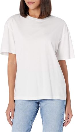 S, The Drop Women's Lydia Short-Sleeve Loose Drop-Shoulder Jersey T-Shirt