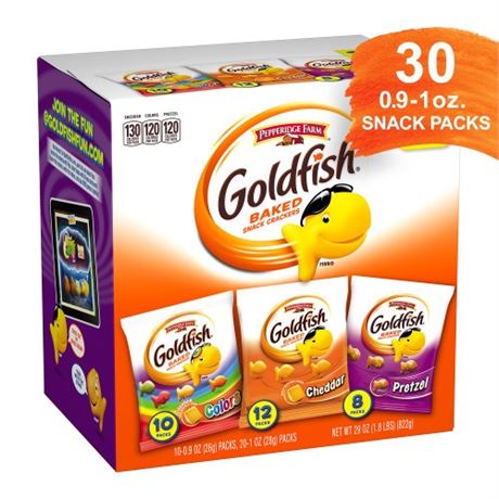 Goldfish Crackers Big Smiles with Cheddar Colors , 30CT