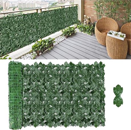 118" x 39" Artificial Ivy Privacy Screen - RUN.SE Faux Ivy Leaf...