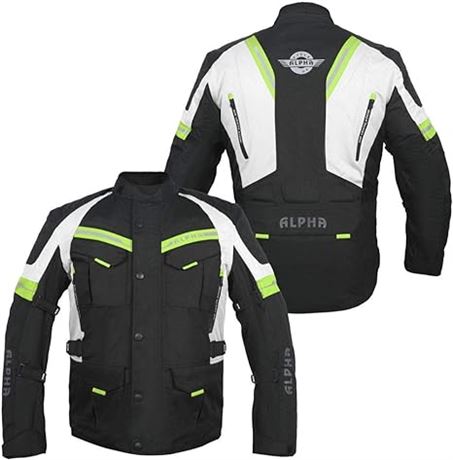 XL, ACG ADVENTURE MOTORCYCLE JACKET MEN FOR TOURING CE ARMOR