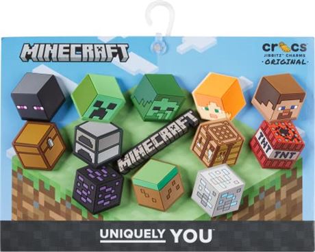 13 Pack, Crocs Jibbitz Minecraft Shoe Charms, Jibbitz Charms for Crocs