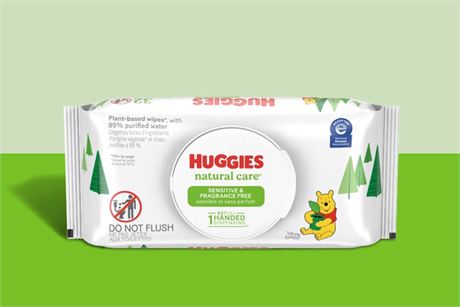 8 PACK , Huggies® Natural Care® Sensitive Baby Wipes