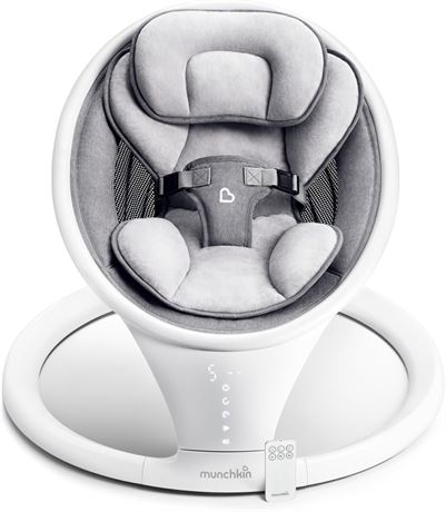 Munchkin Bluetooth Enabled Lightweight Baby Swing with Natural Sway in 5 Speeds
