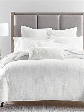 KING Hotel Collection Etched Geo Duvet Cover