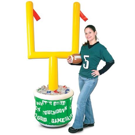 Inflatable Goal Post Cooler with Football 28 W X 6 2 H - 1 Pack