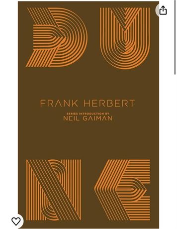DUNE by Frank Herbert, Series Introduction by Neil Gaiman - book hardcover