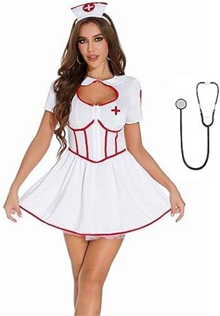Women's Sexy Nurse Costume (Sz M)