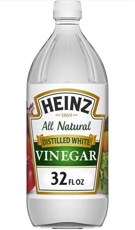 Heinz All Natural Distilled White Vinegar with 5% Acidity (32 fl oz Bottle)