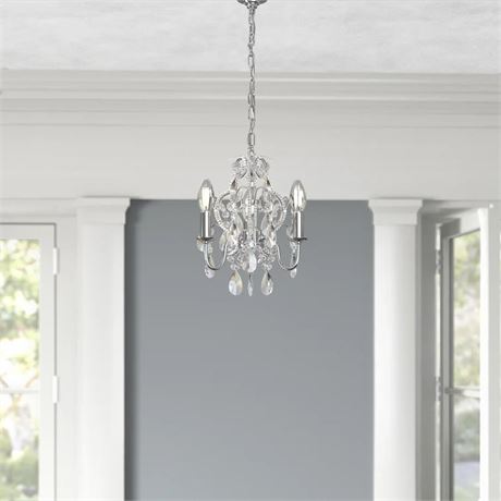 Ashim 3 - Light Dimmable Classic / Traditional Chandelier - Chrome