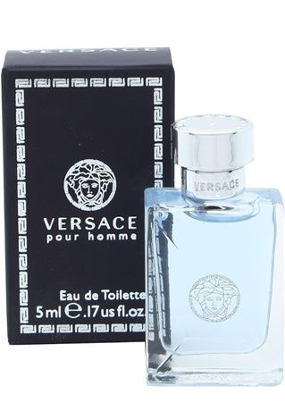 VERSACE POUR HOMME by Versace 0.17 oz Eau De Toilette MINI SPLASH NEW Box Men